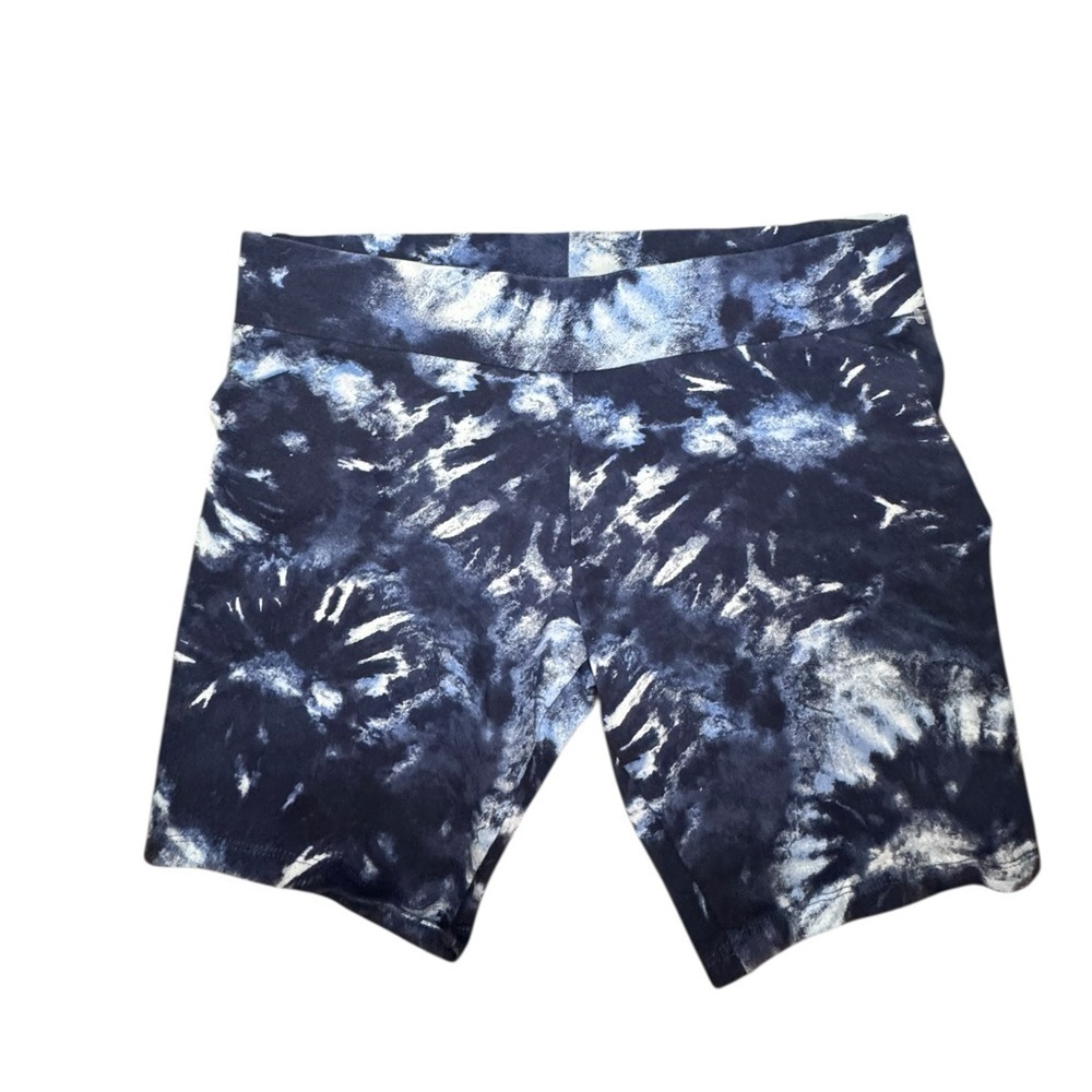 EST 1946 white and blue tie dye Shorts s - Picture 3 of 5